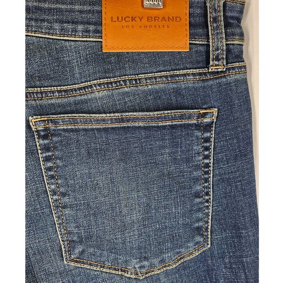 LUCKY BRAND WOMEN'S MID RISE CROP AVA BLUE JEANS SIZE 14/32 - Picture 9 of 13